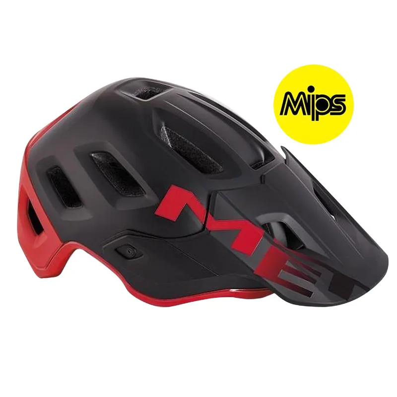 red mtb helmet