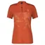 Scott Trail Flow Zip Women's Short Sleeve Jersey - Braze Orange/Rose Beige