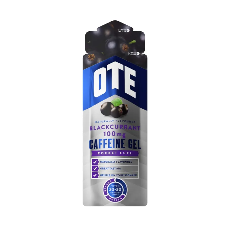 OTE Caffeine 100mg Energy Gels - 56g Box of 20.
