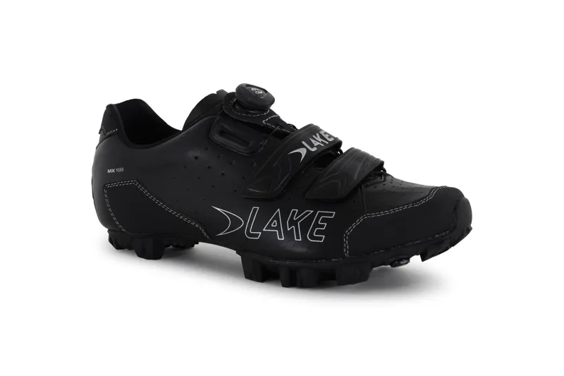 Lake MX168 MTB Boa/Velcro Shoes - Black