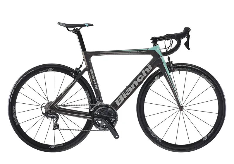 Bianchi Aria Ultegra 2018 Road Bike - Black-Celeste/Grey/Glossy