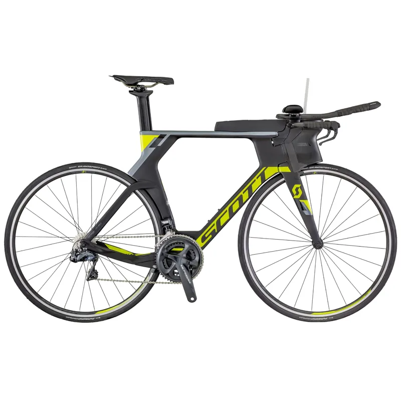 Scott Plasma RC 2018 Triathlon Bike - Black/Grey/Yellow