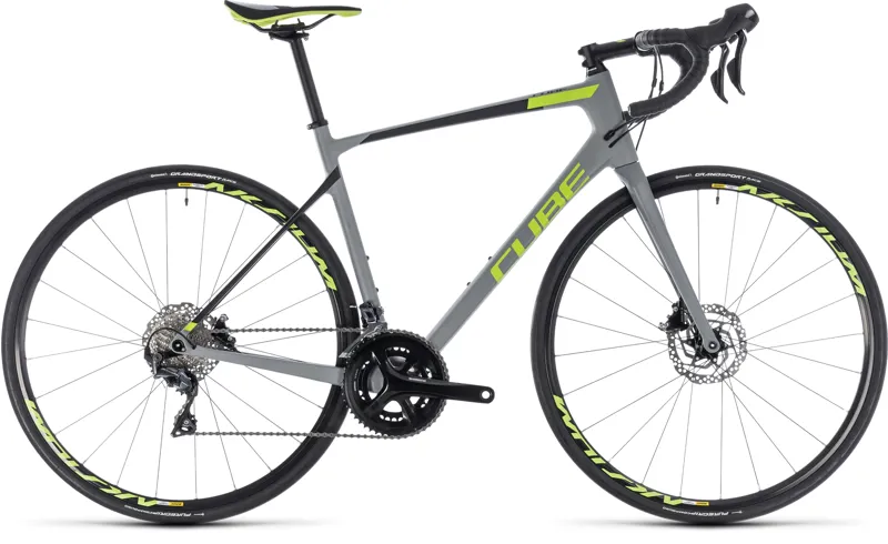 Cube Attain GTC Race Disc 2018 Road Bike - Grey/Green
