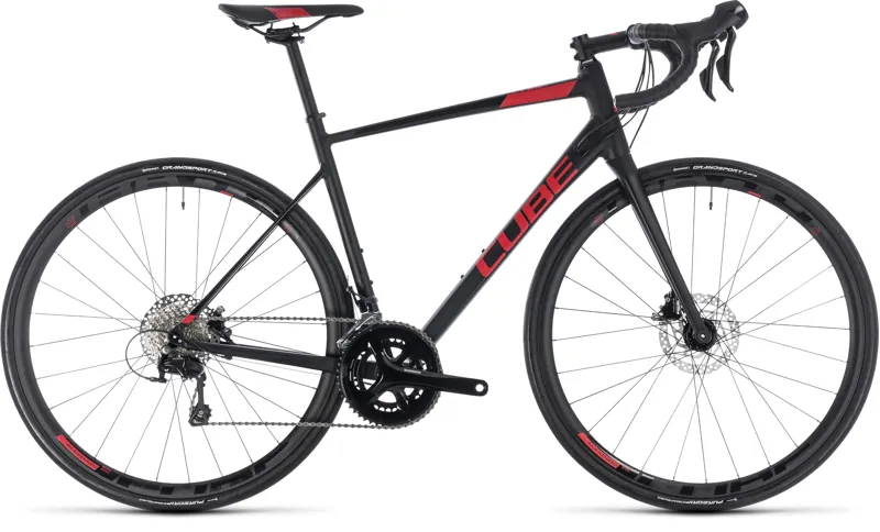 Cube Attain SL Disc 2018 Road Bike - Black/Red