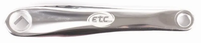 ETC Alloy Left Hand Crank 175mm - Silver - 175mm