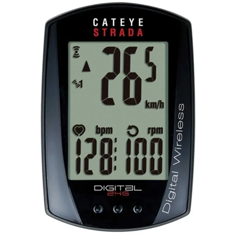 Cateye Strada Digital Speed/Cadence Sensor Computer - Black
