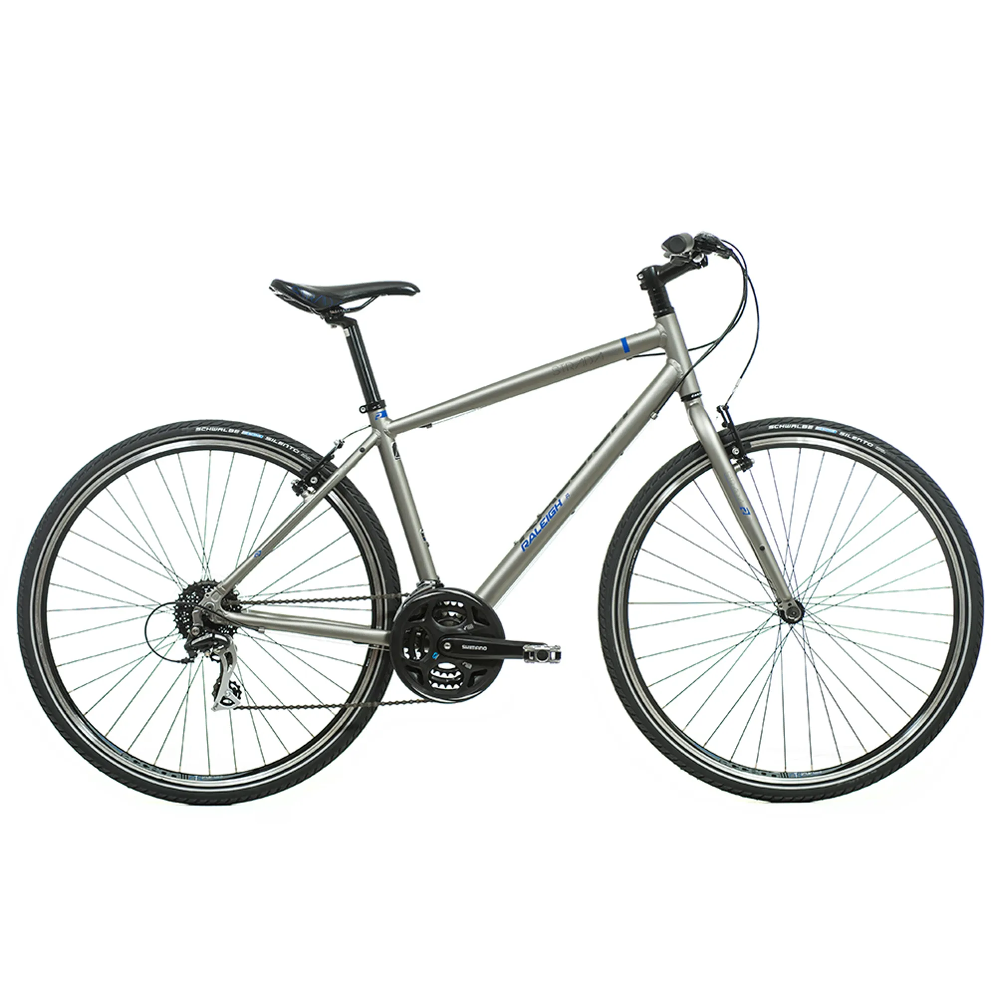 Raleigh Strada 700c 2018 Hybrid Bike Titanium 14 inch
