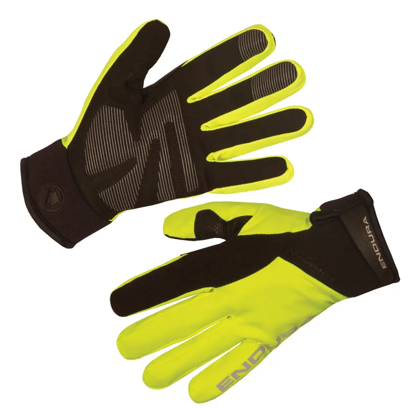 Endura Strike II Womens Long Finger Gloves Hi Viz Yellow