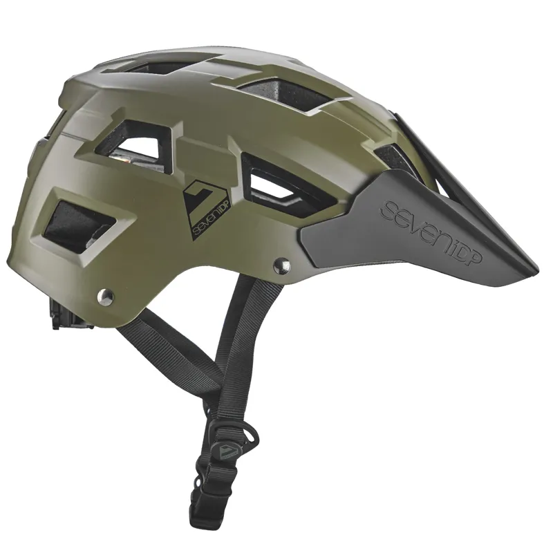 7idp M5 Mountain Bike Helmet - Army Green-1