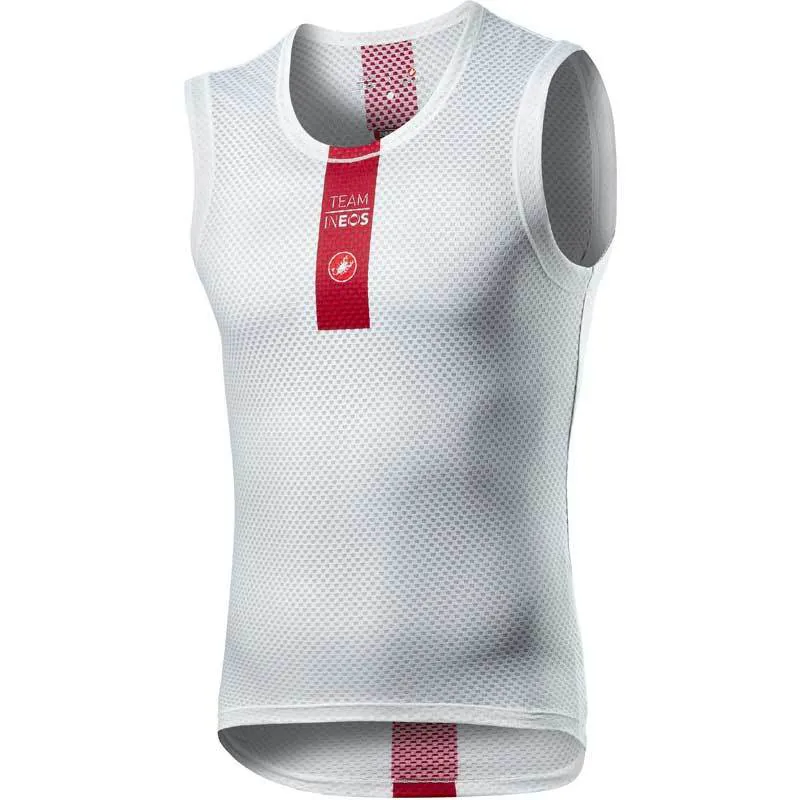 Castelli Team Ineos Pro Mesh Sleeveless Base Layer - White - XXL