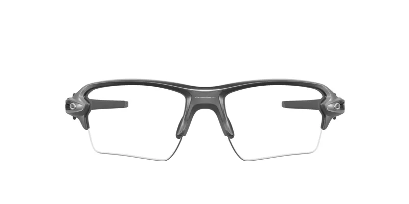 Oakley Flak 2.0 XL Cycling Sunglasses - Steel/Clear 50 Black Irid Photo-2