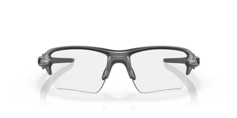 Oakley Flak 2.0 XL Cycling Sunglasses - Steel/Clear 50 Black Irid Photo