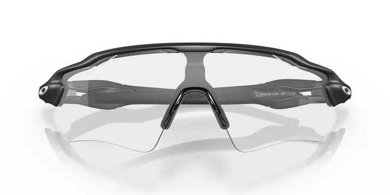 Oakley Radar Ev Path Cycling Sunglasses - Steel/Clear 50 Black Irid Photo Lens-4