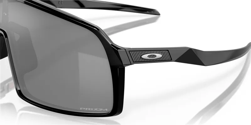 Oakley Sutro Cycling Sunglasses - Polished Black/Prizm Black Lens-6