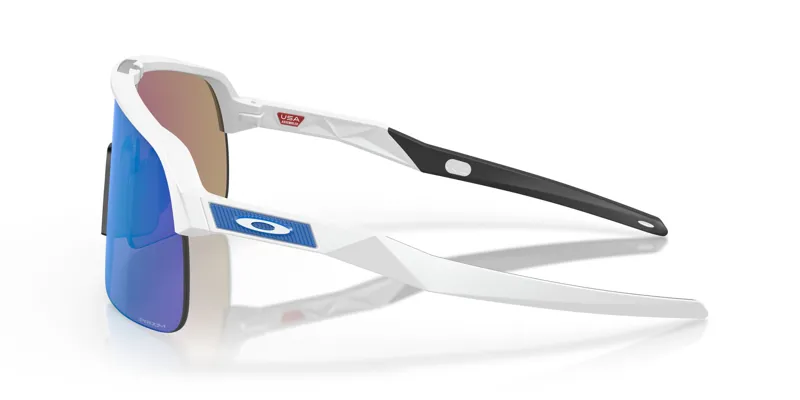 Oakley Sutro Lite Cycling Sunglasses - White/Prizm Sapphire Lens-2