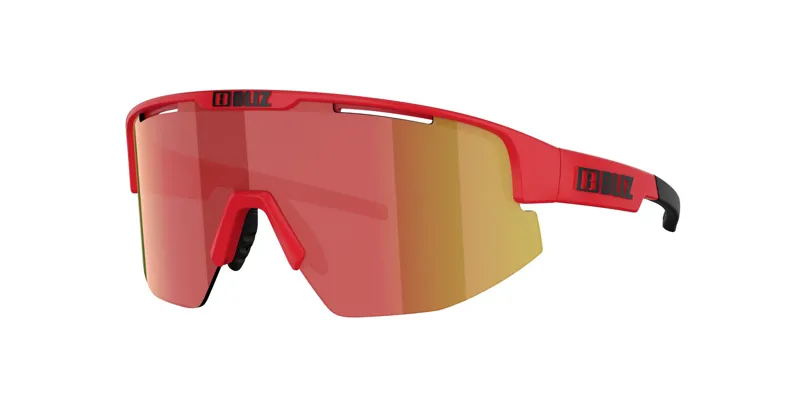 Bliz Matrix M/L Frame Cycling Sunglasses - Matte Red/Red-3