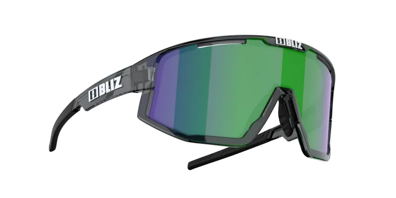 Bliz Fusion M/L Frame Cycling Sunglasses - Crystal Black/Green-1