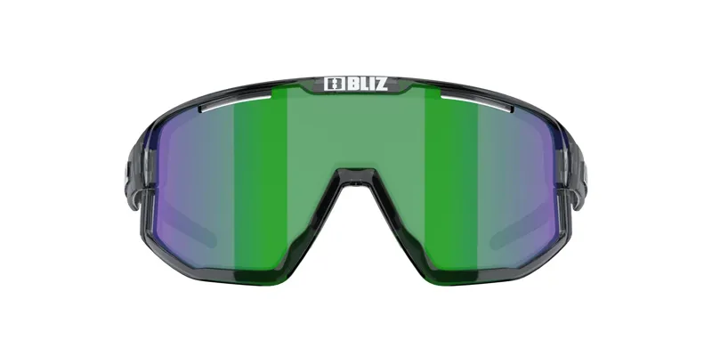 Bliz Fusion M/L Frame Cycling Sunglasses - Crystal Black/Green-4