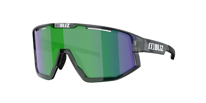 Bliz Fusion M/L Frame Cycling Sunglasses - Crystal Black/Green