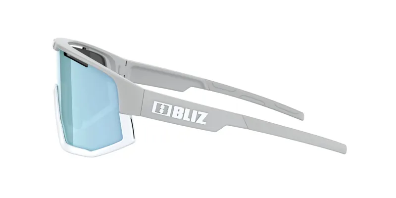 Bliz Fusion M/L Frame Cycling Sunglasses - Matt Light Grey/Blue-3