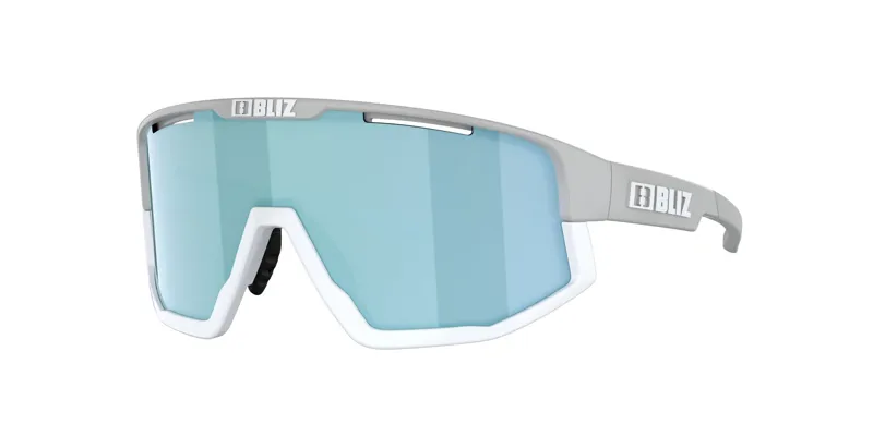 Bliz Fusion M/L Frame Cycling Sunglasses - Matt Light Grey/Blue