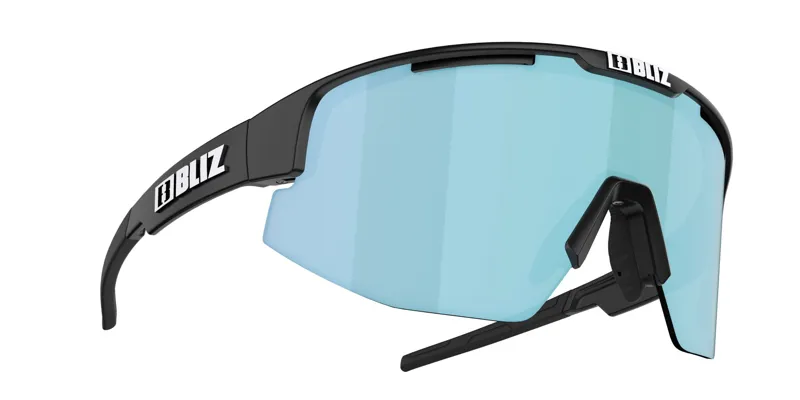 Bliz Matrix Small Frame Cycling Sunglasses - Matt Black/Blue