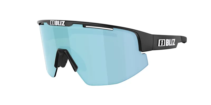 Bliz Matrix Small Frame Cycling Sunglasses - Matt Black/Blue-4