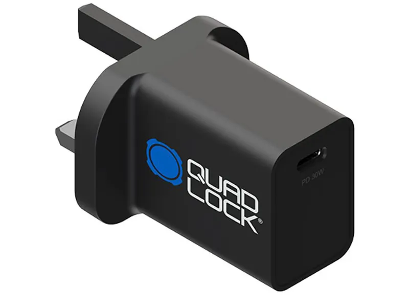 Quad Lock 30W USB C UK Power Adapt Type G - Black