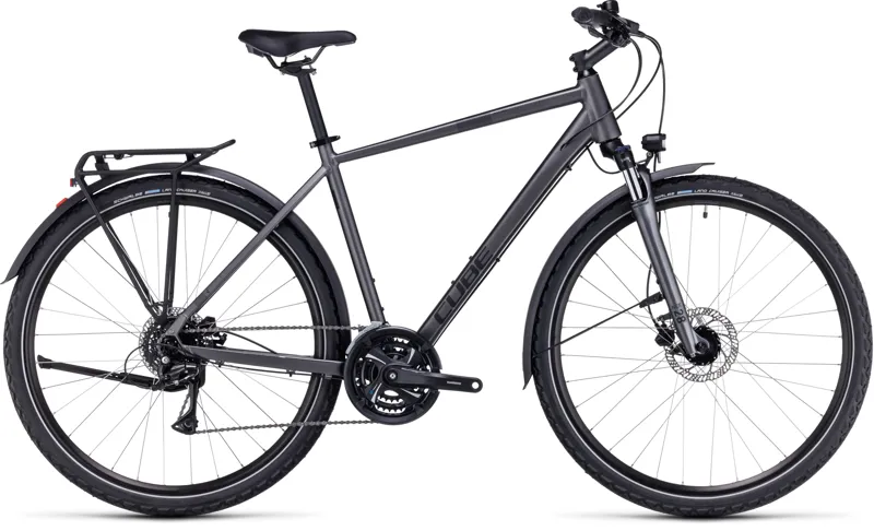 Cube Nature Allroad 2024 Hybrid Bike - Graphite/Black