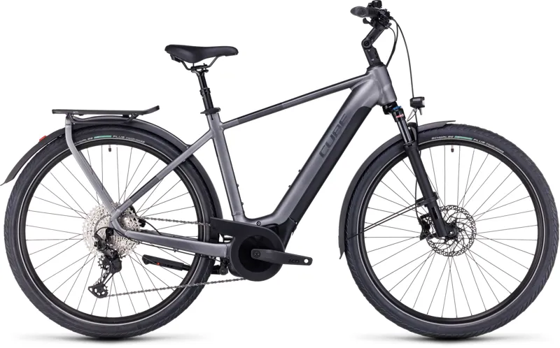 Cube Touring Hybrid EXC 625 2024 Electric Hybrid Bike - Grey/Metal