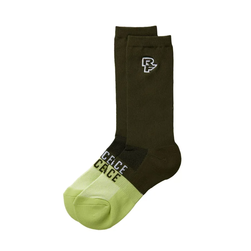 Race Face Far Out Coolmax Men's Socks - Black/Green