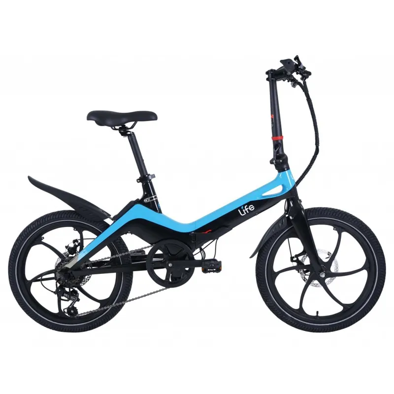 Li-Fe Flo 20w 2022 Electric Folding Bike - Black/Blue