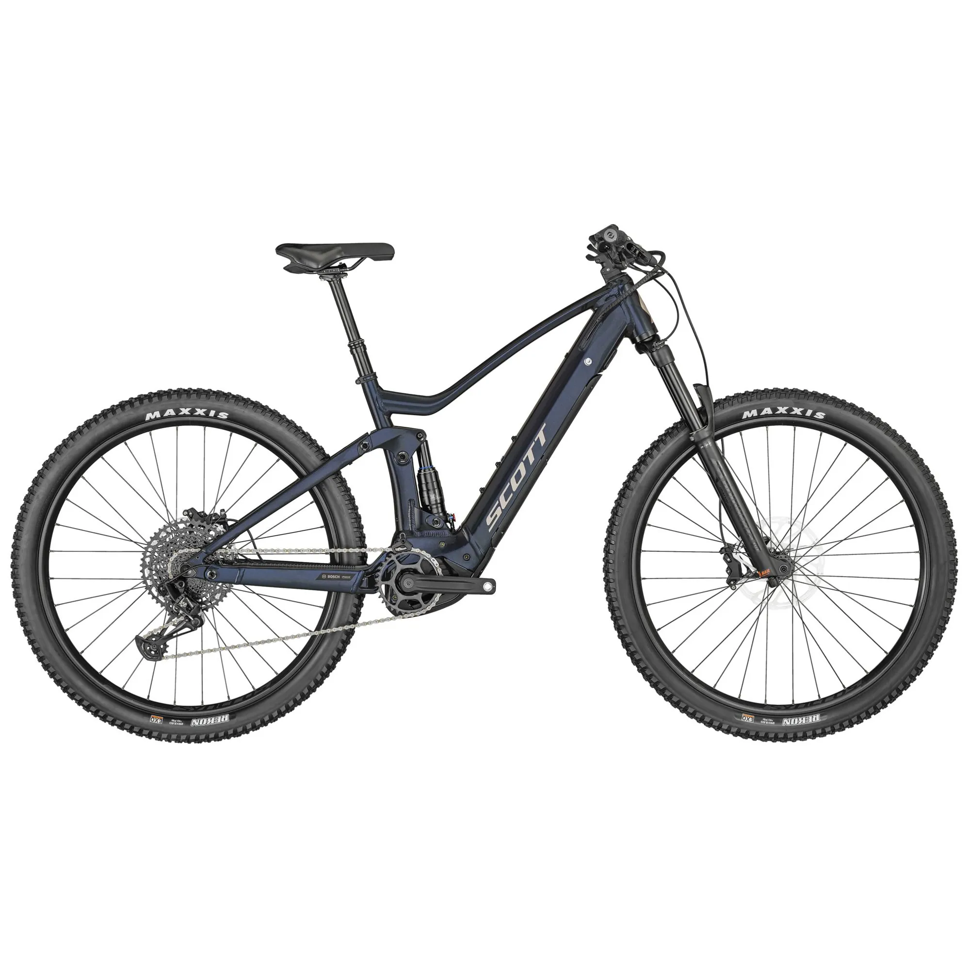 Scott Strike eRIDE 930 2024 Electric Full Sus MTB Deep Sparkle Blue