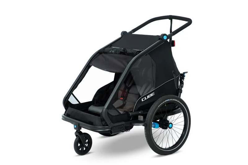 Cube Kids Trailer Double CMPT - Black