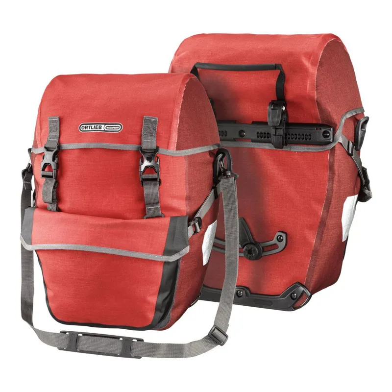 Ortlieb Bike Packer Plus QL2.1 Pannier Bags - 42 Litre - Salsa/Dark Chili
