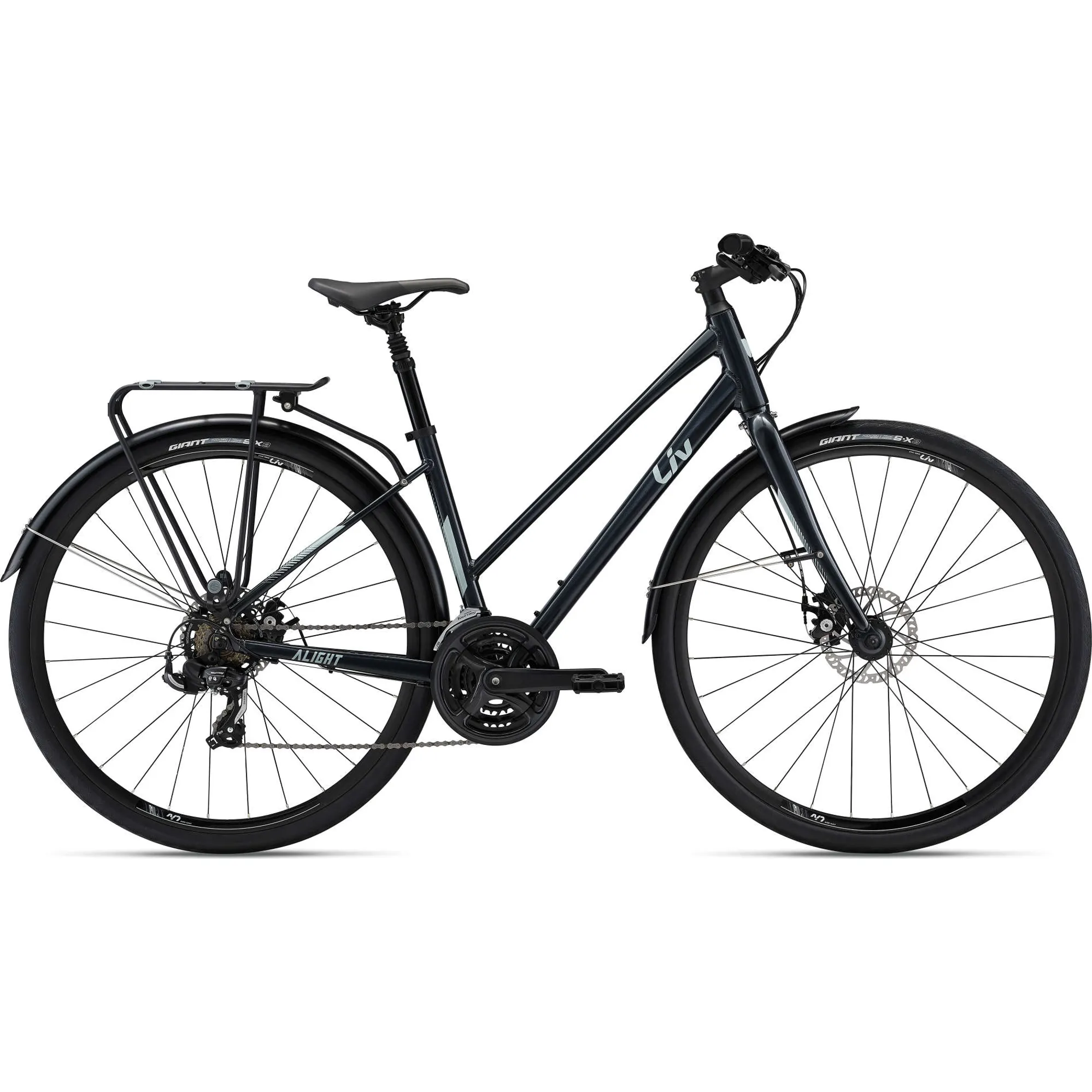 Liv Alight City Disc Women's Hybrid Bike Black - Main Image