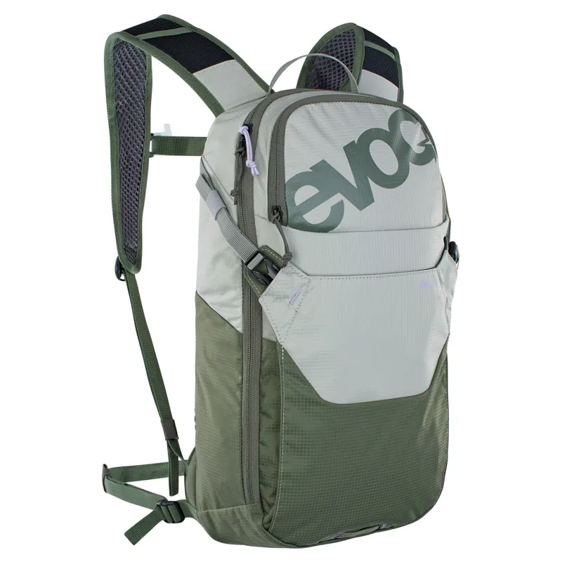 Evoc Ride Performance Backpack 8 + 2 Litre Bladder - Stone/Dark Olive