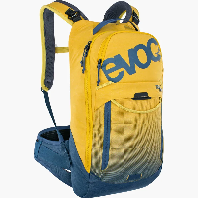 Evoc Trail Pro Protector 10 Litre Backpack - Curry/Denim