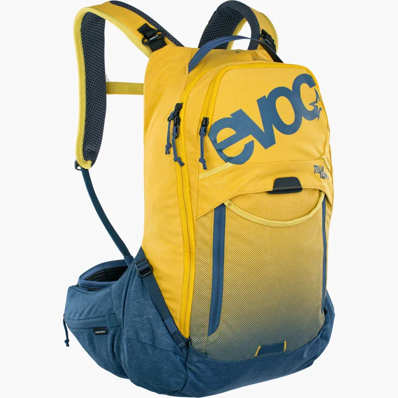 Evoc Trail Pro Protector 16 Litres Backpack - Curry/Denim
