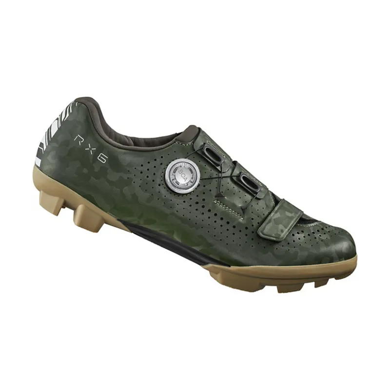 Shimano RX600 Men's Clipless Gravel Road Shoes - Green