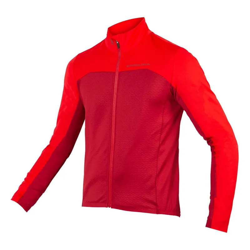 Endura FS260-Pro Roubaix Men's Full Zip Long Sleeve Jersey - Rust Red