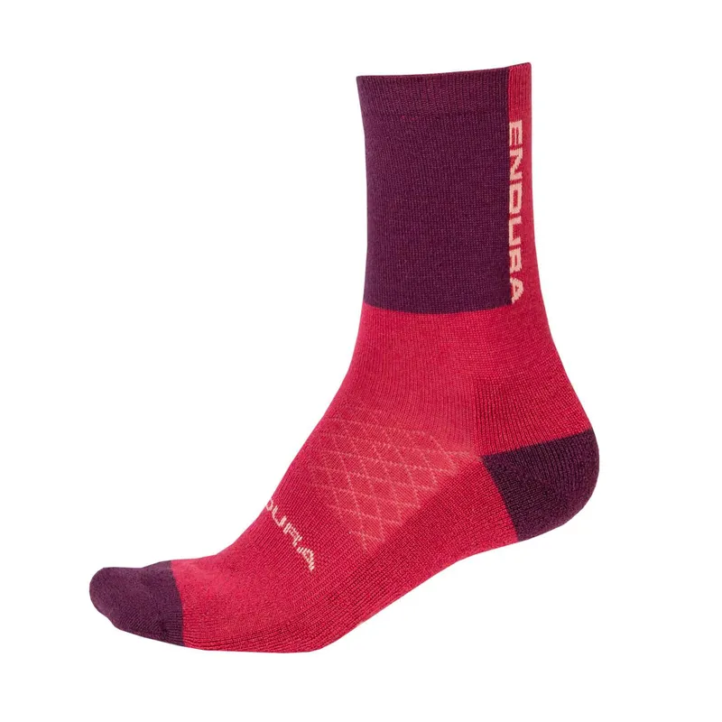 Endura BaaBaa Merino Women's Winter Sock - One Size - Aubergine