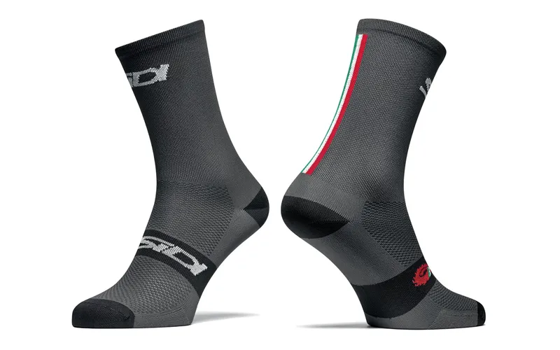 Sidi Trace 15cm Socks - Grey/Black