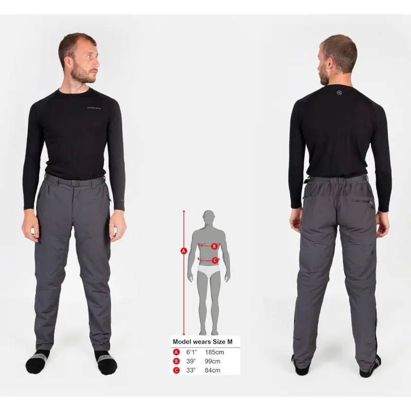 Endura Hummvee Men's MTB Zip-Off Trouser - Grey-9