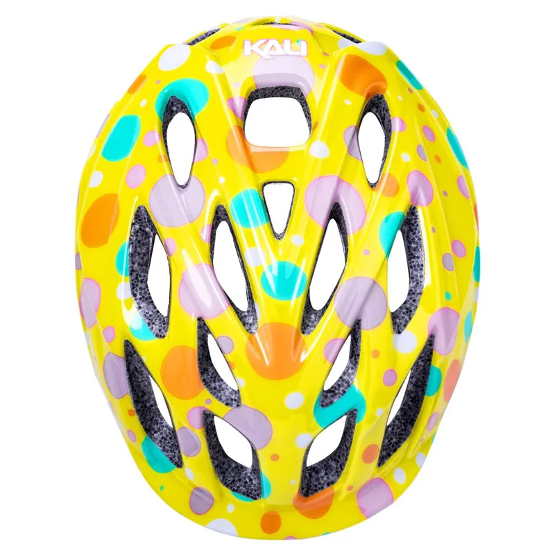 Kali Chakra Child Lighted Kids Helmet - Confetti Gloss Yellow-1