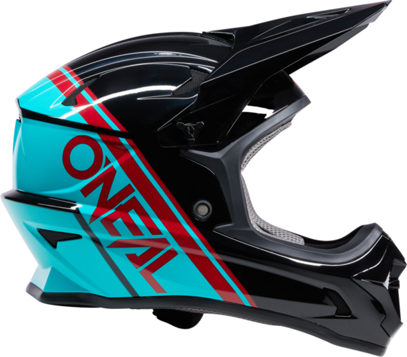 O'Neal Sonus Full Face MTB Helmet - Split Black/Teal-3