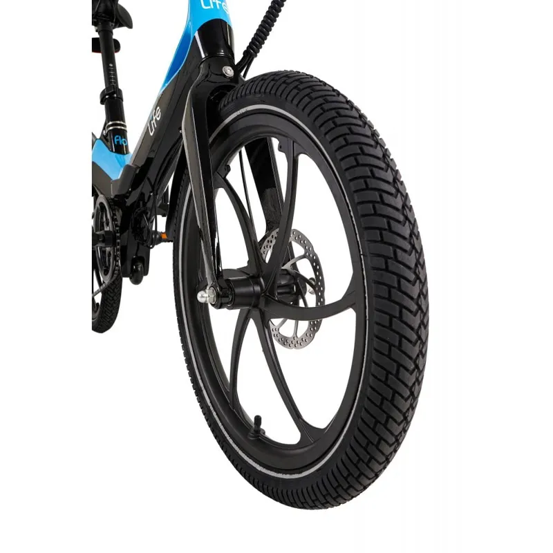 Li-Fe Flo 20w 2022 Electric Folding Bike - Black/Blue-9