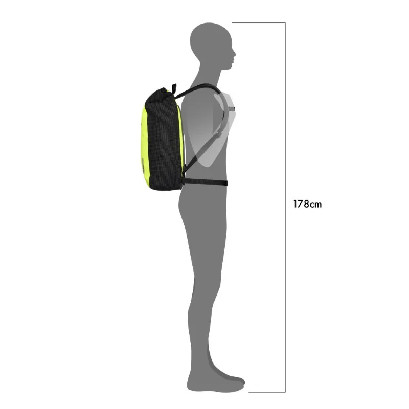 Ortlieb Velocity High Visibility Backpack - 23 Litre - Yellow-4