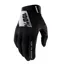 100 Percent Ridefit Long Finger Gloves - Black 