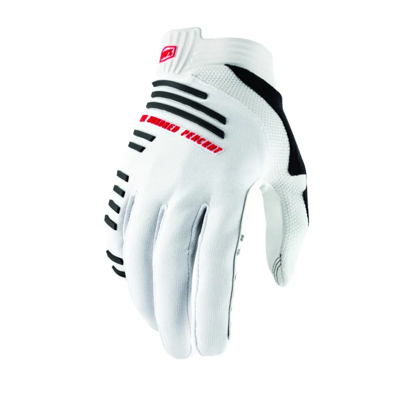 100 Percent R-Core Long Finger Gloves - Silver